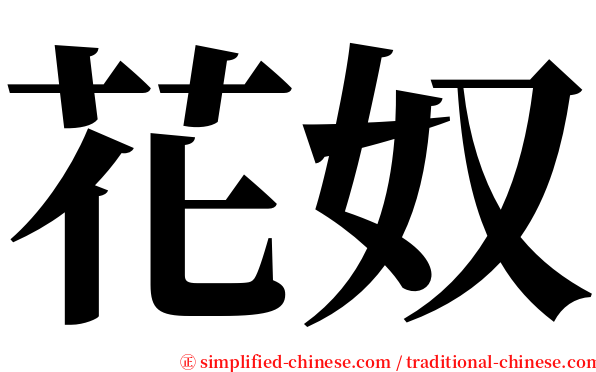 花奴 serif font