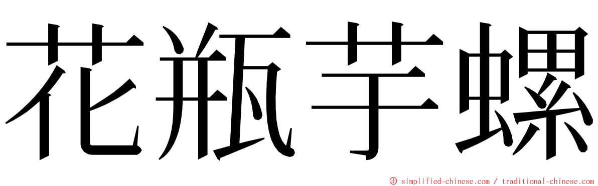 花瓶芋螺 ming font