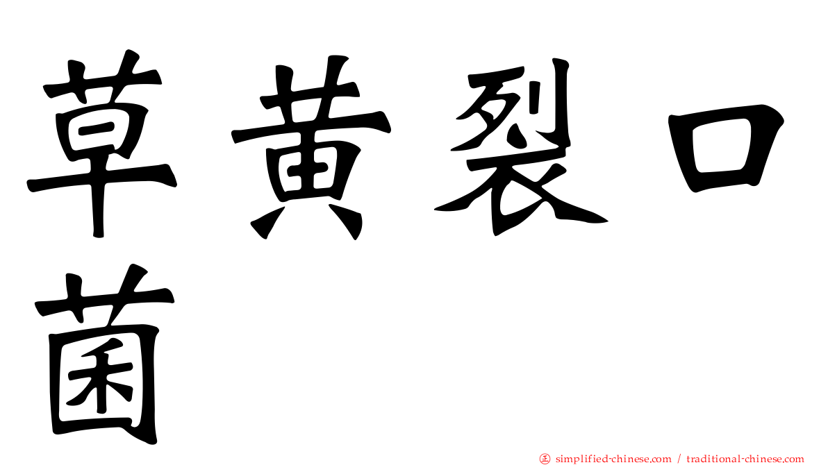 草黄裂口菌