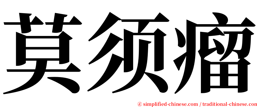 莫须瘤 serif font