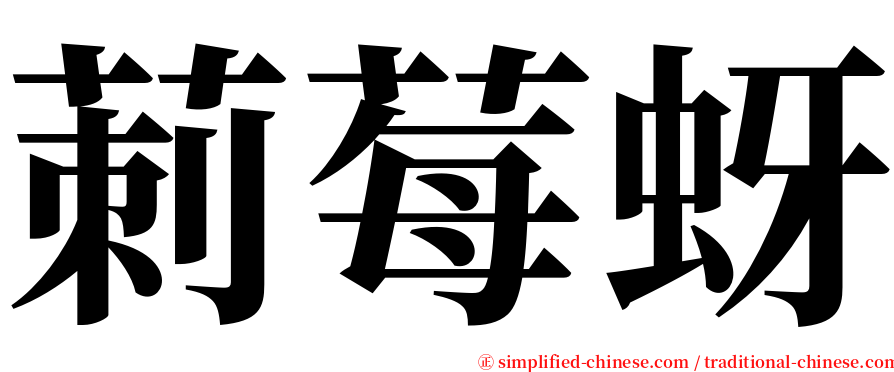 莿莓蚜 serif font