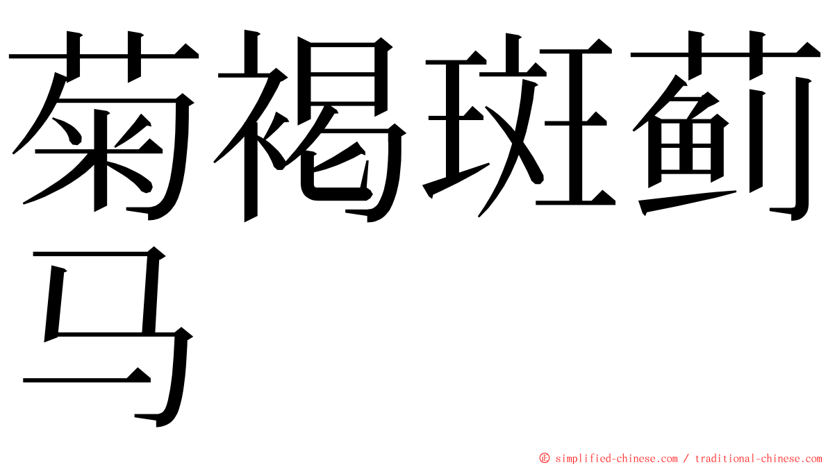 菊褐斑蓟马 ming font