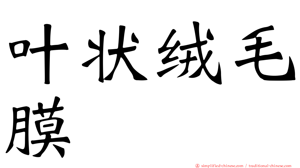 叶状绒毛膜
