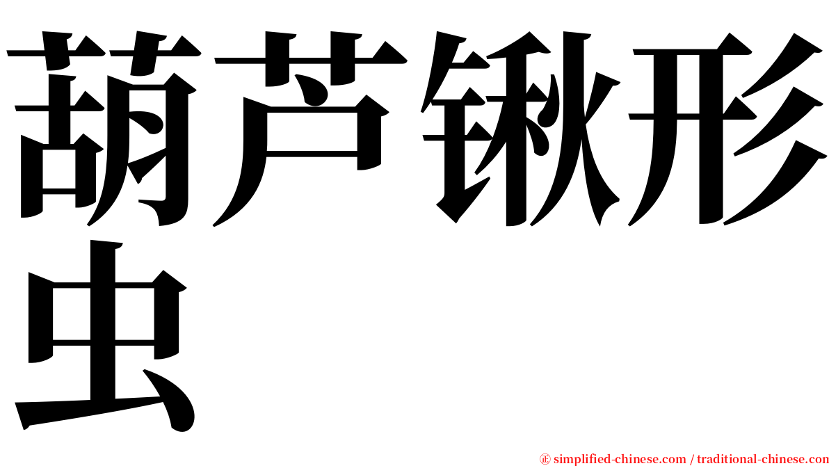 葫芦锹形虫 serif font