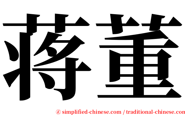 蒋董 serif font