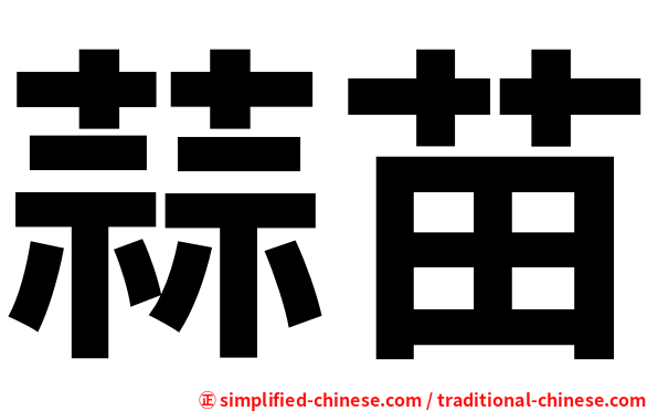 蒜苗