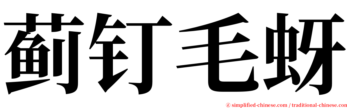 蓟钉毛蚜 serif font