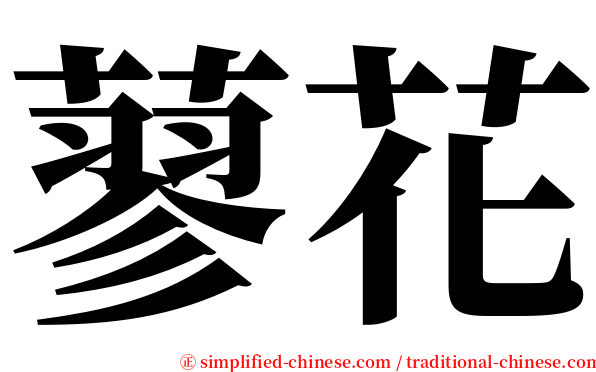 蓼花 serif font