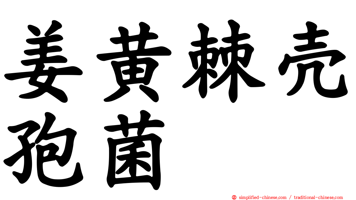 姜黄棘壳孢菌