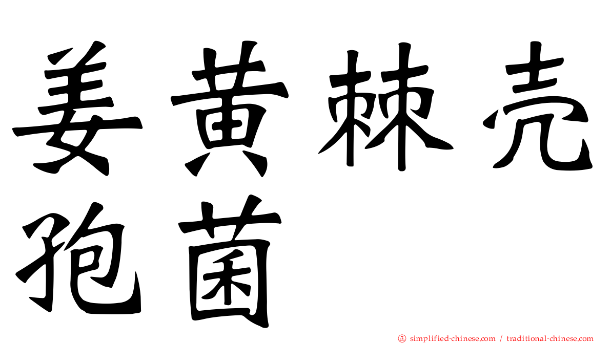 姜黄棘壳孢菌