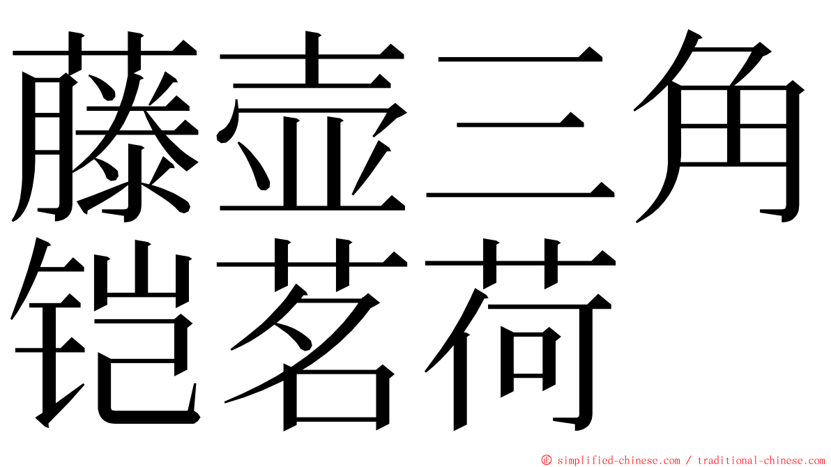 藤壶三角铠茗荷 ming font