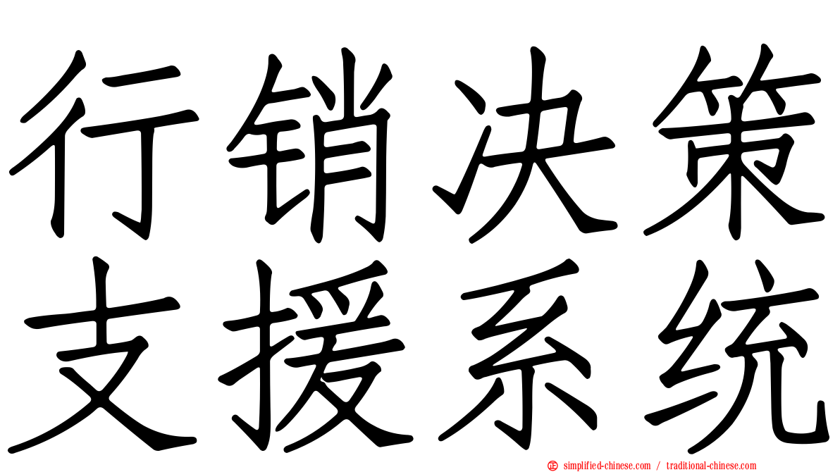 行销决策支援系统