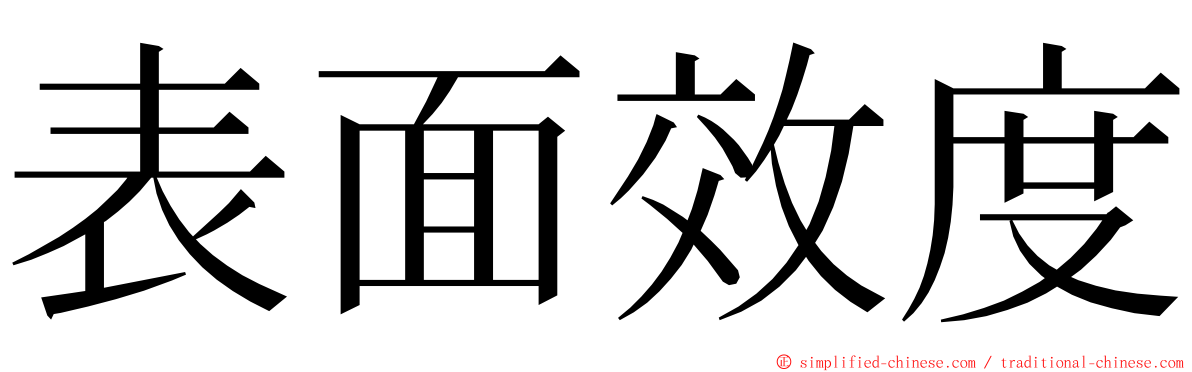 表面效度 ming font