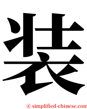 装 serif font