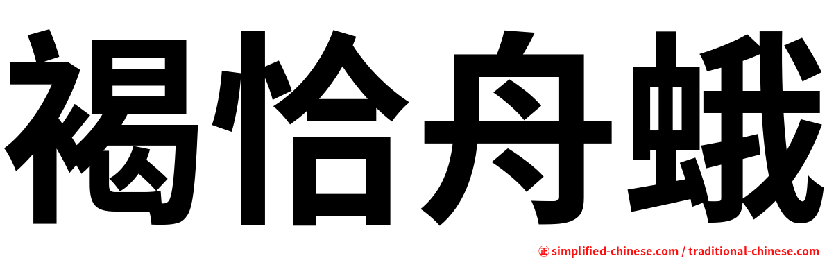 褐恰舟蛾