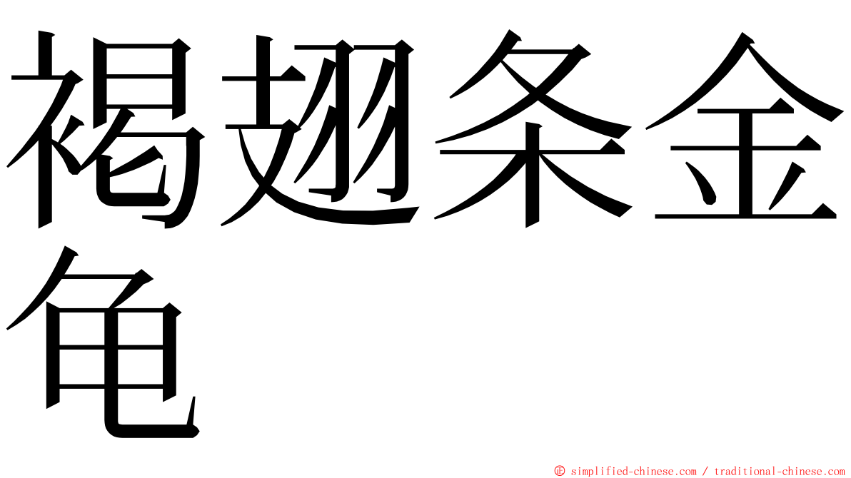 褐翅条金龟 ming font