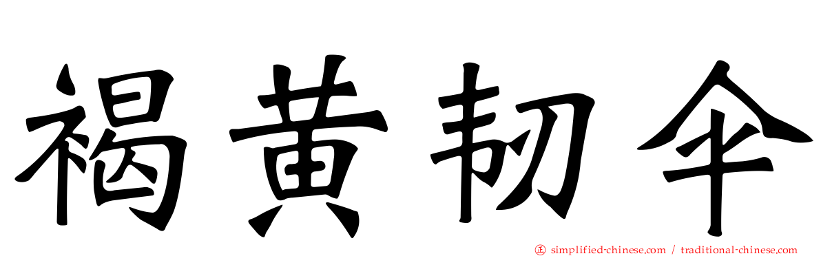 褐黄韧伞