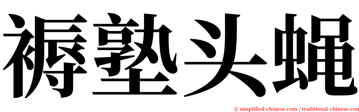 褥塾头蝇 serif font