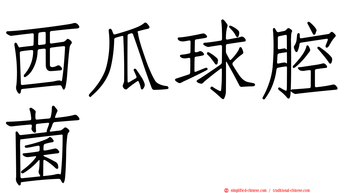 西瓜球腔菌