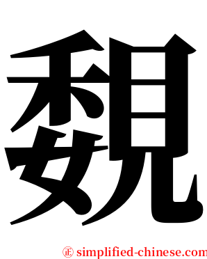 覣 serif font