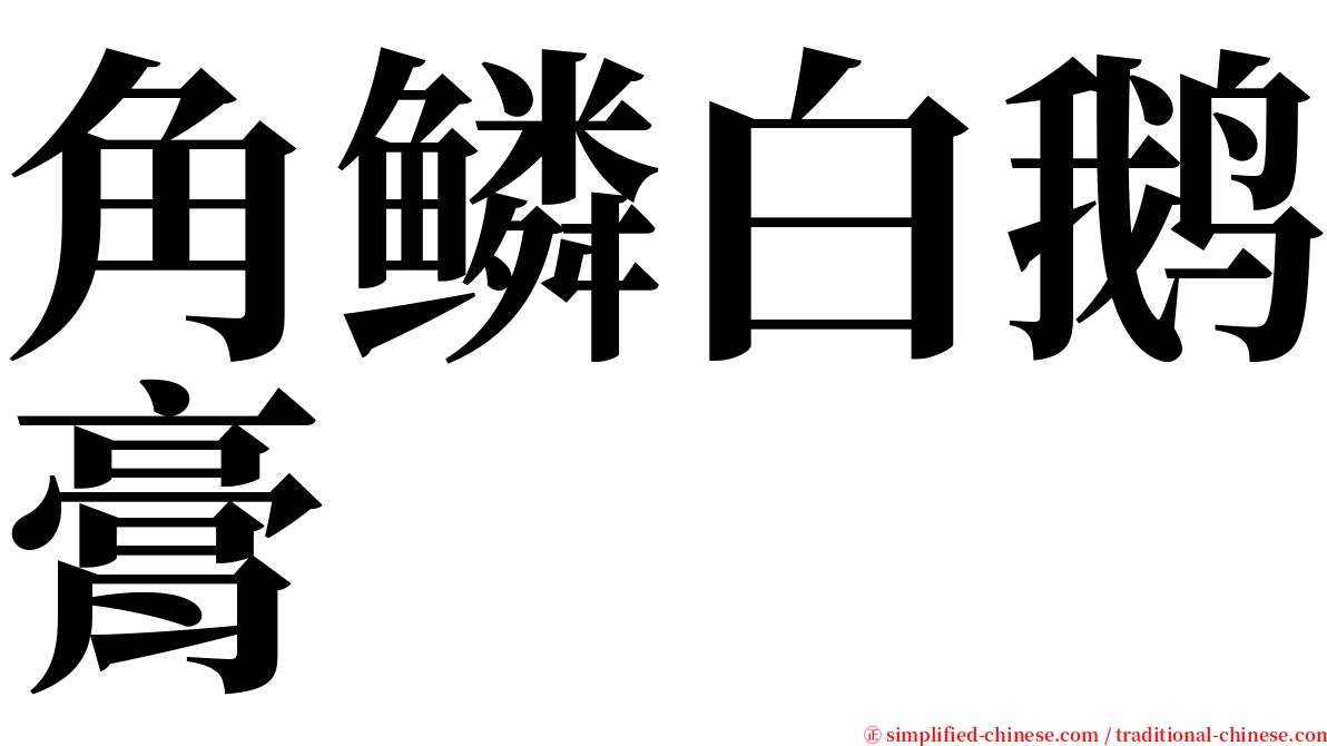 角鳞白鹅膏 serif font