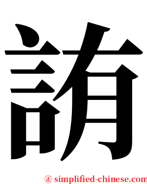 詴 serif font