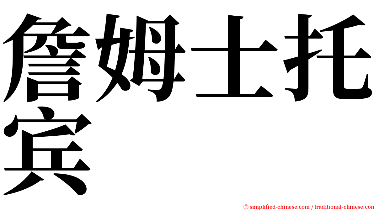 詹姆士托宾 serif font