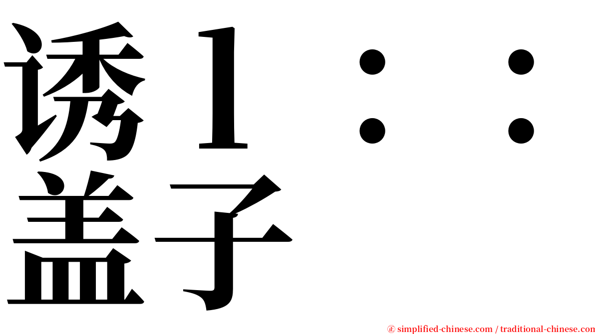 诱ｌ：：盖子 serif font