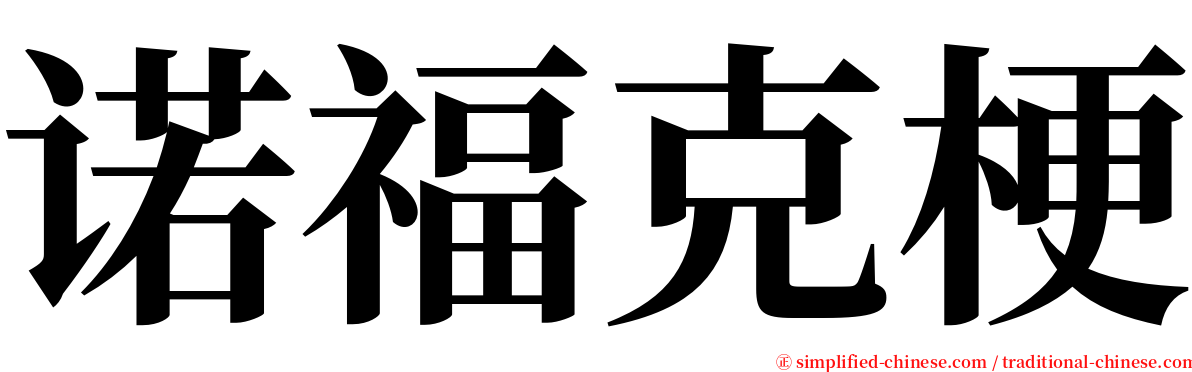 诺福克梗 serif font