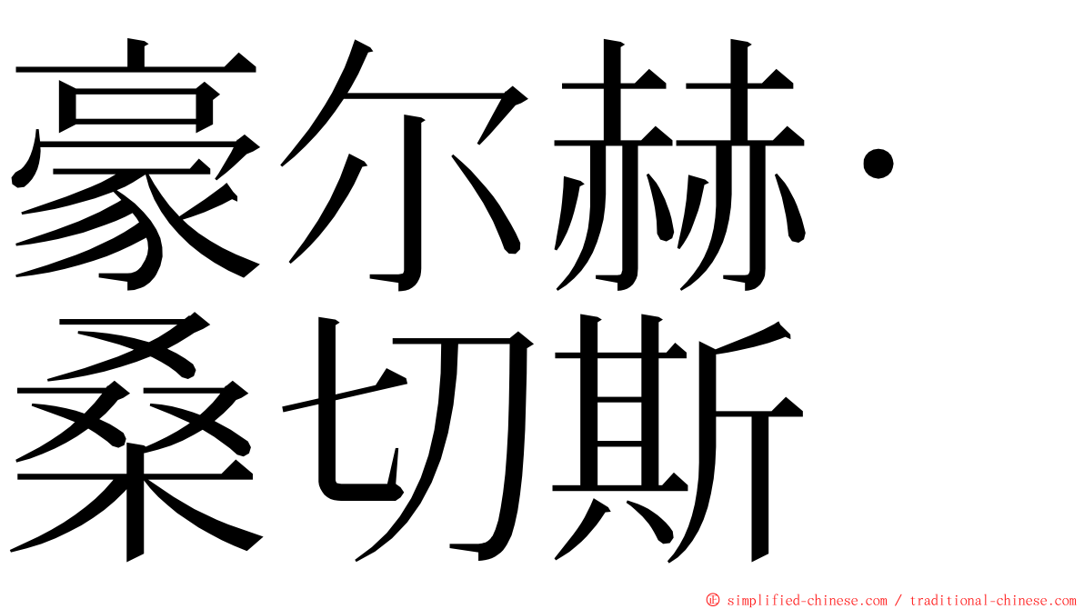 豪尔赫·桑切斯 ming font