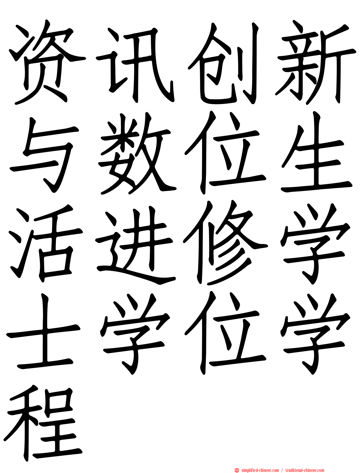 资讯创新与数位生活进修学士学位学程
