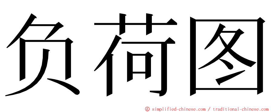 负荷图 ming font