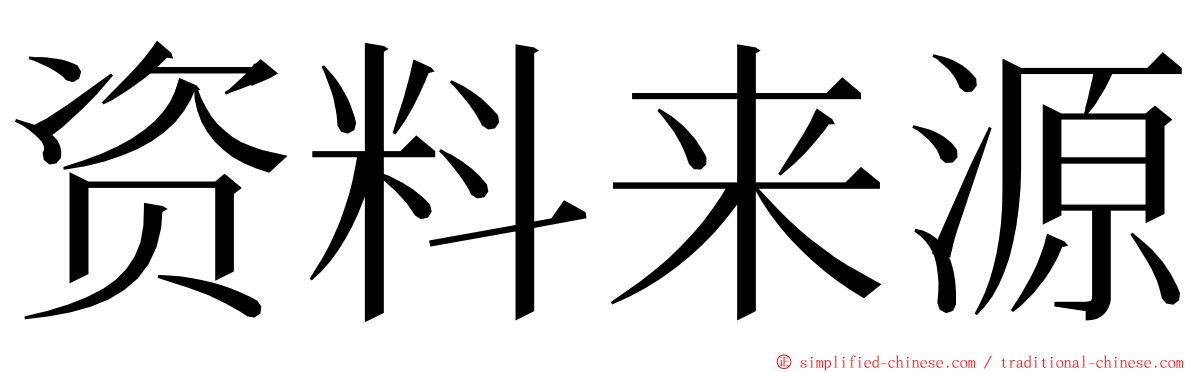 资料来源 ming font