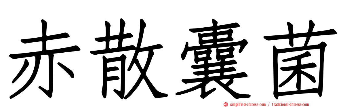 赤散囊菌