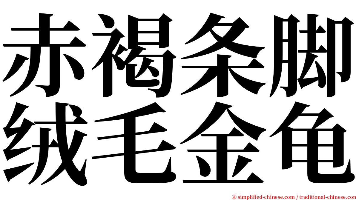 赤褐条脚绒毛金龟 serif font