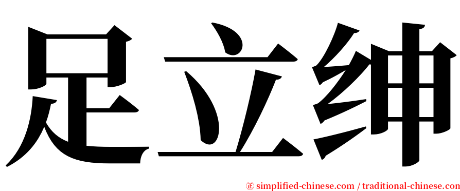 足立绅 serif font