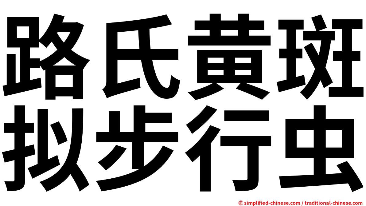 路氏黄斑拟步行虫