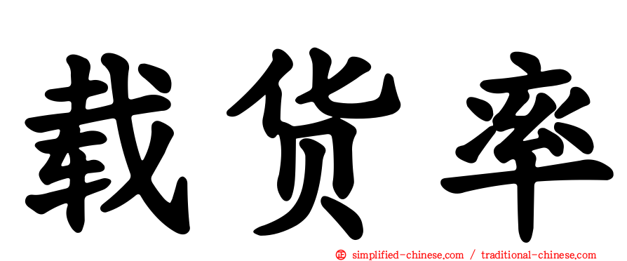 载货率