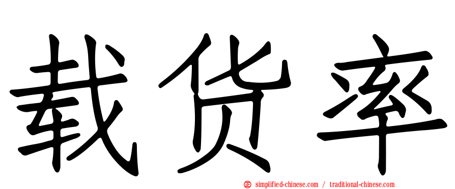 载货率