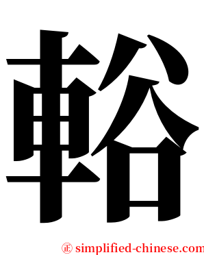 輍 serif font