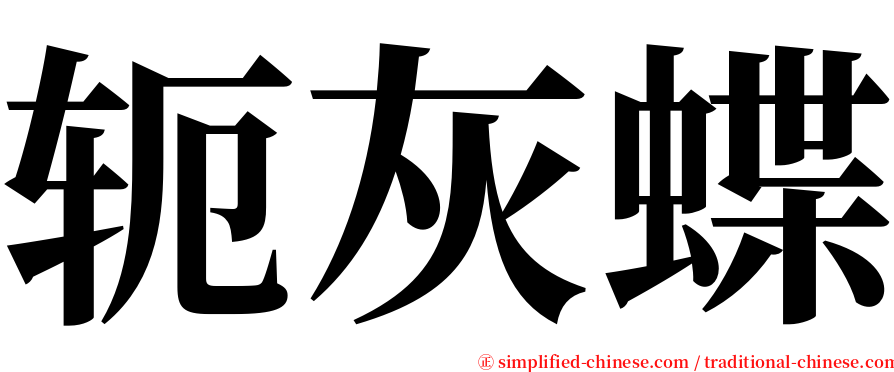 轭灰蝶 serif font