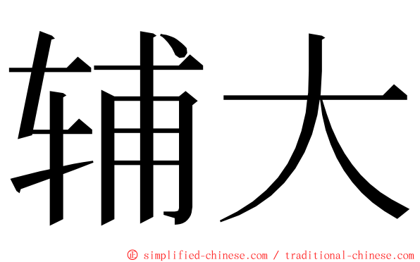 辅大 ming font