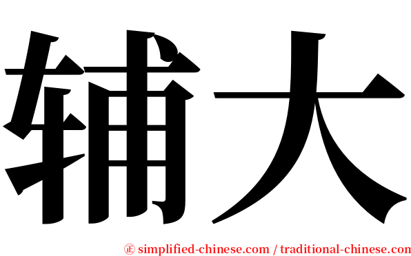 辅大 serif font