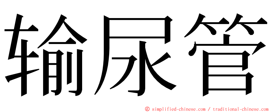 输尿管 ming font