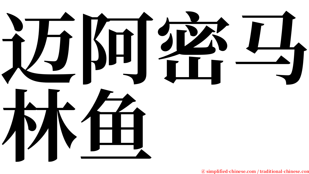 迈阿密马林鱼 serif font