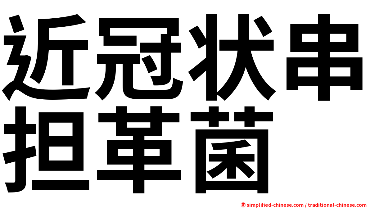 近冠状串担革菌