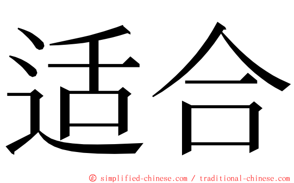 适合 ming font