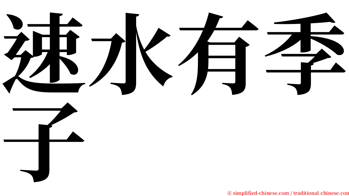 速水有季子 serif font