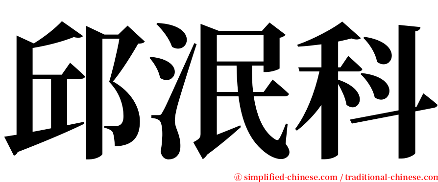 邱泯科 serif font