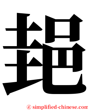 郌 serif font